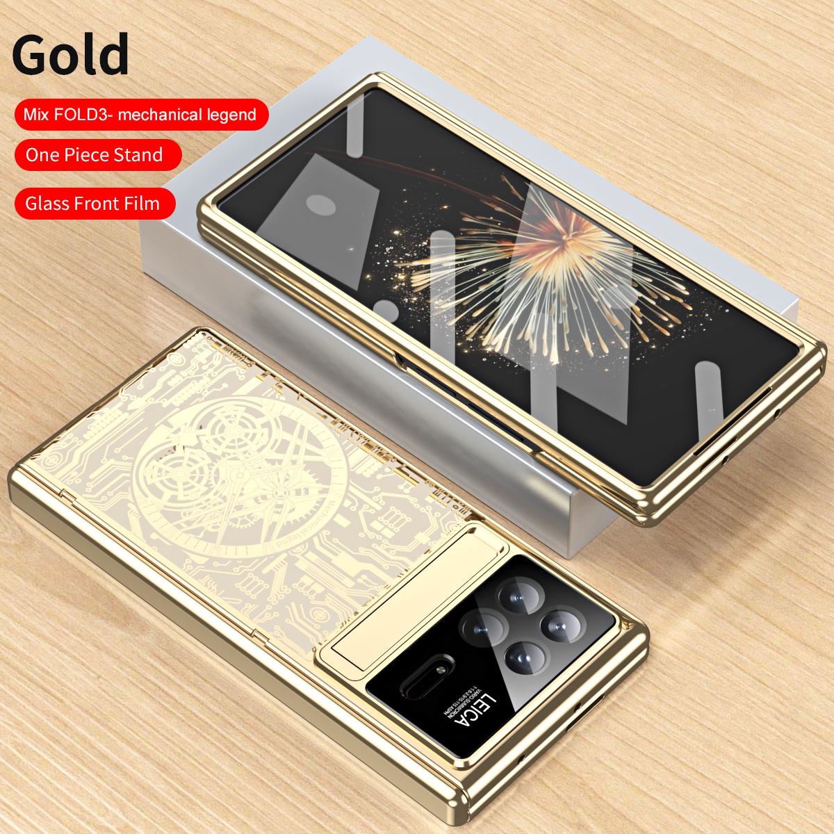 

Для Xiaomi MIX Fold 3 чехол шарнир механическое покрытие прозрачный 360 полный экран защитный чехол для MIX Fold 4 3 чехол подставка For MIX Fold 4