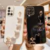 Ein 12 22 42 Liebesherz Armband Hülle Für Samsung Galaxy A12 A22 5g A42 A31 A51 A71 4g M51 A50 Kette Beschichtet Silikon Hülle