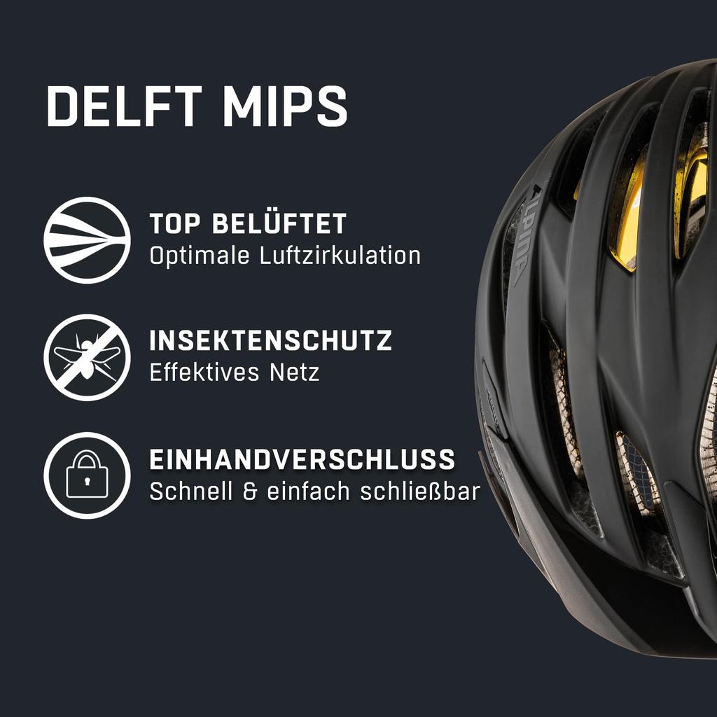 ALPINA Bicycle Adjustable CE Made In DELFT MIPS Cm MIPS-equipped Helmet, Size, Certified, Germany, / 58-63
