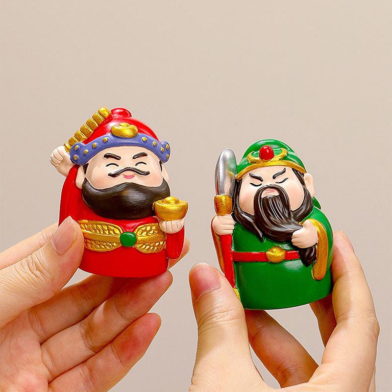 Cute God Of Wealth Ornaments Chinese Style Immortals Shentai Home Entry Workstations Office Desktops Emotional Stability Decor.