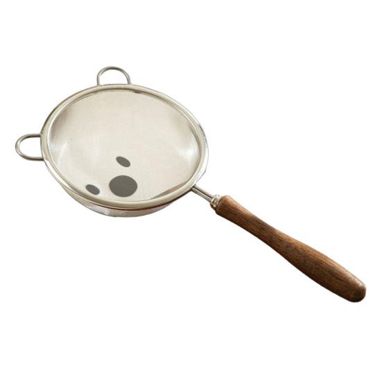 

Мелкое сито из нержавеющей стали с деревянной ручкой, фильтр для пищевых соков, супертонкое сито для муки, чая, йогурта, устойчивое к ржавчине, можно мыть в посудомоечной машине, незаменимое 1pc