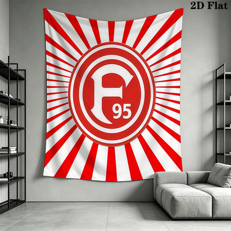 Fortuna Düsseldorf Wall Hanging Printed Fabric Blanket Decorative Tapestries for Bedroom Living Room Home Decor
