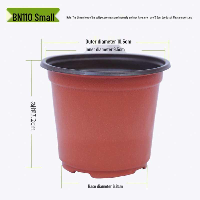 Large Disposable Seedling and Flower Pot, Double Color, Soft Plastic