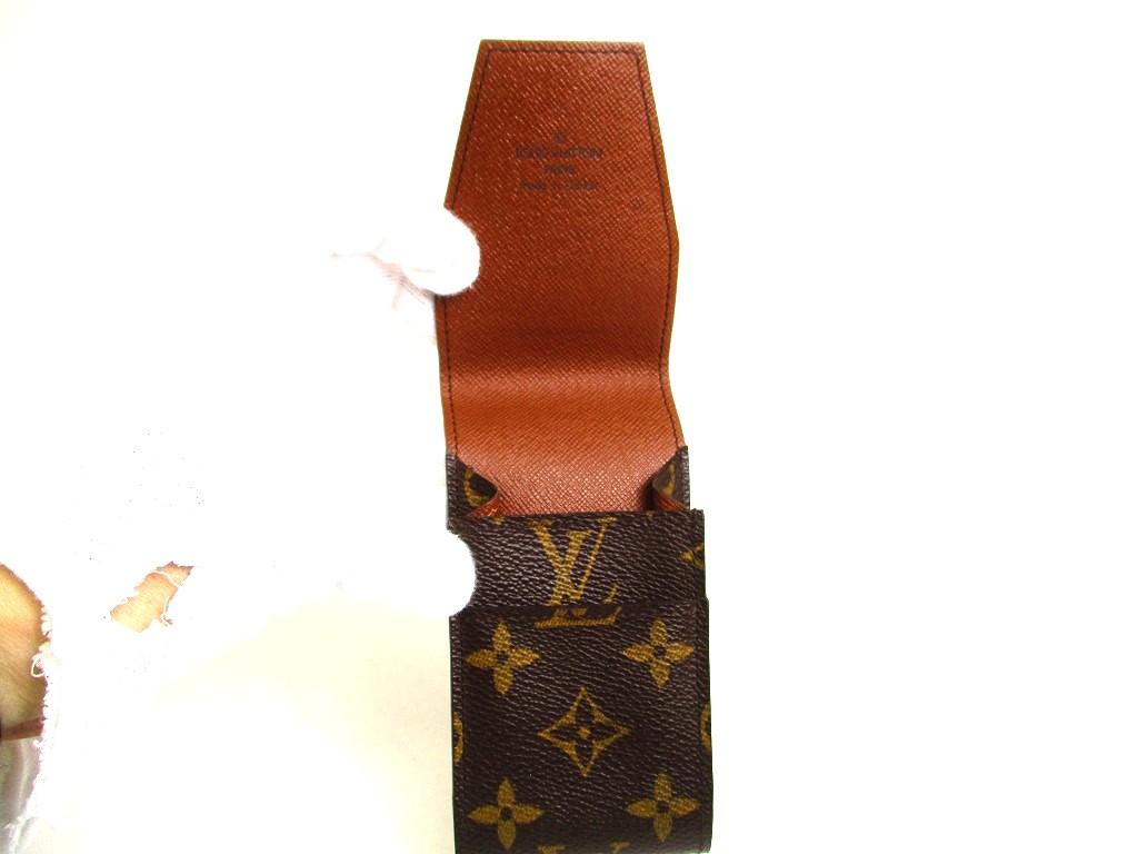 Authentic LOUIS VUITTON Monogram Leather Brown Cigarette Cases #b136  Seller refurbished