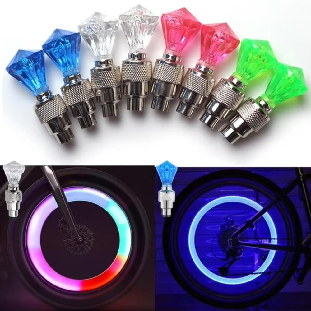 Waterproof Bicycle Valve Lights Practical LED Light New Design Bike Wheel Light Bike Riding