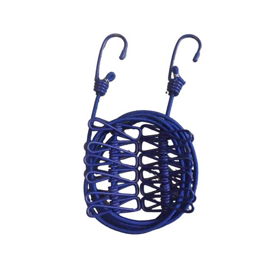 Portable Clothesline with 12 Clips Heavy Duty Laundry Rope Bathroom Laundry Room Indoor Outdoor Camping Travel Clothes Drying Line