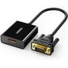 UGREEN HDMI (female) To VGA (male) Adapter HDMI Conversion VGA (not Compatible with Reverse Direction) Audio Output HDCP Compatible 1080P Video Conver