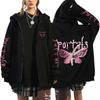 Felpa con Cappuccio e Zip Casual da Uomo e Donna Felpa Hip-hop Streetwear Giacca con Zip Giacca Y2K