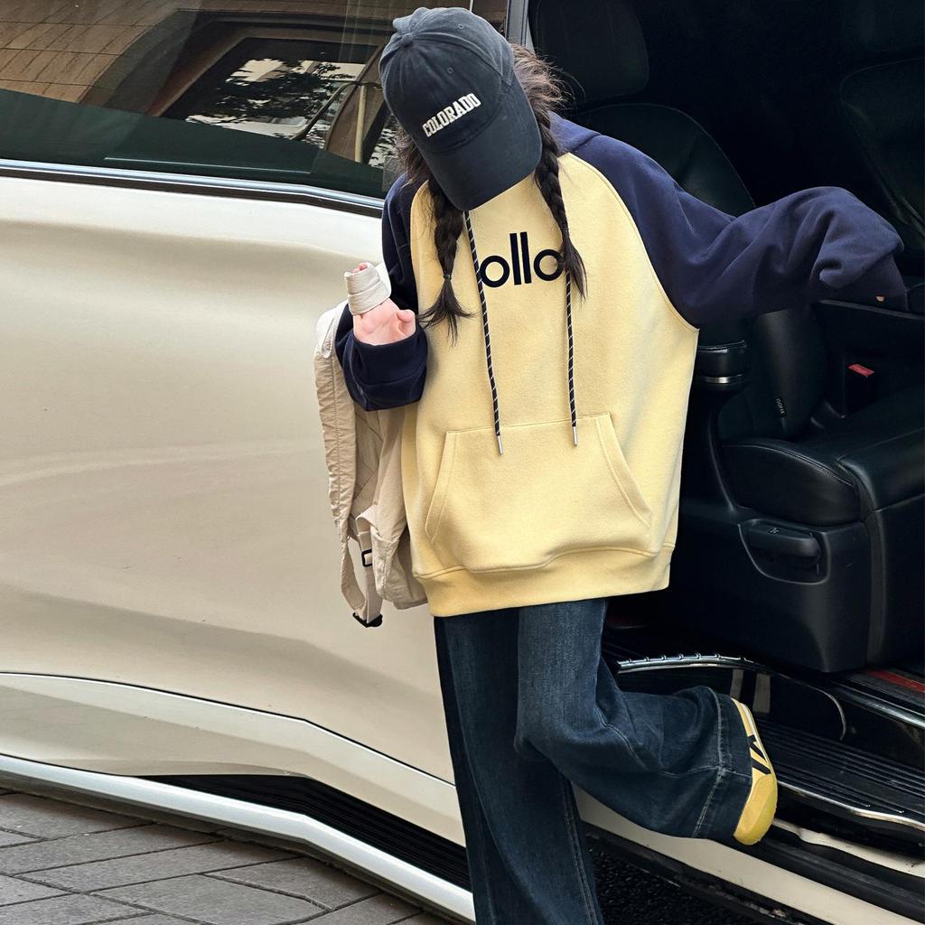 2025 Girls' Casual Hooded Sweatshirt and Pants Set for Middle School Students - Trendy Autumn Style