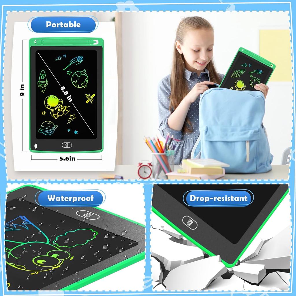 8.5-12 Inches LCD Digital Graphic Tablets Kids' Magic Pad for Handwriting & Drawing Color Screen Tablet Style Memo Pads