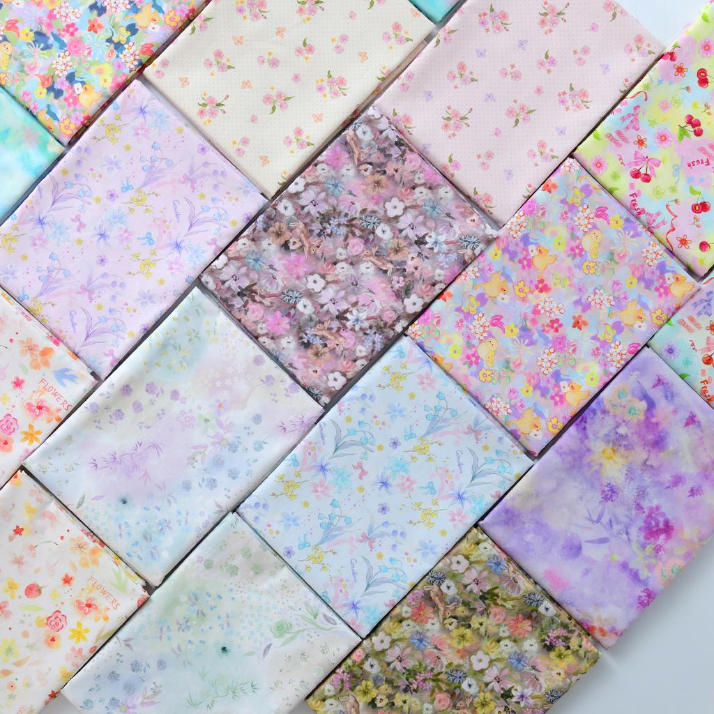 145cm*50cm little flower cotton fabric DIY bedding apparel dress patchwork fabric kids handwork cotton cloth tecido