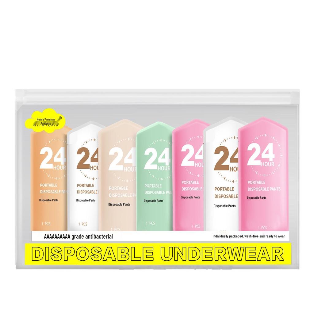Women's Individually Wrapped Disposable Colored Panties for Maternity, Postpartum, Travel, and Salon Use