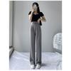Women High Waist Slimming Straight Leg Suit Pants For Spring Autumn Commuter Wear