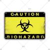 CautionCharm Vintage Metal Plaque - Warn Slogan Design - Great for Door, Factory & Home Wall Decor - Retro Caution Sign Poster