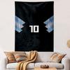 Modern Geometric Design with Number 10 Patterned tapestry home decor, suitable for bedroom and living room, gift