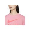 Nike Logo Letter Print Loose Round Neck Short Sleeve T-Shirt Women Tops Peach DX7919-611