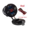 Waterproof Quick Charger QC3.0 Dual USB Car Charger with Switch Button LED Voltage Display for 12V/24V Cars Boats Motorcycle