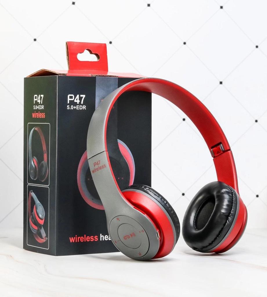 P47 Foldable Over-Ear Wireless Bluetooth Headphones