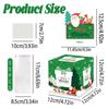 Green Christmas Party Gift Box With Santa Claus Print For Family And Friends