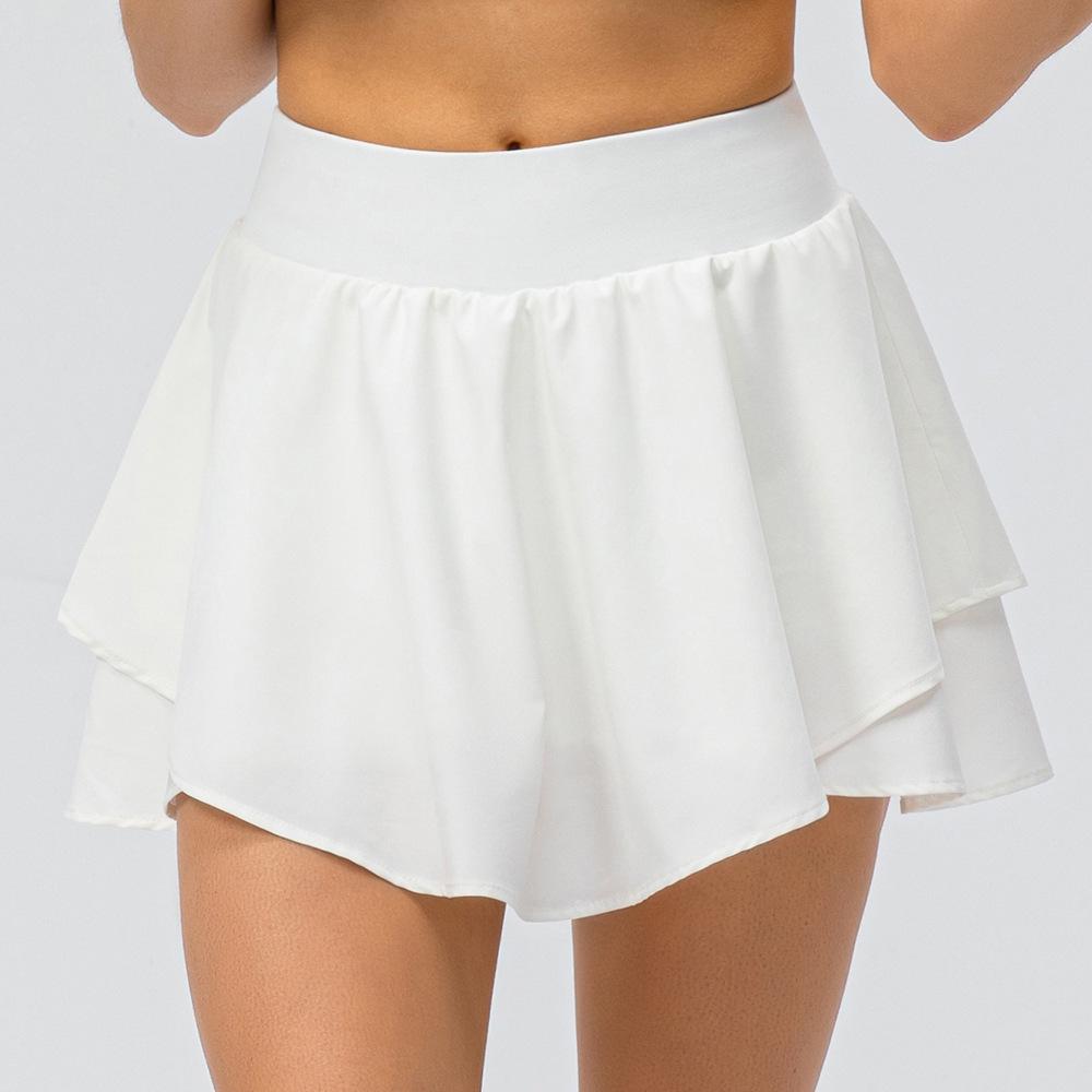 Women's Nude Feeling Yoga Tennis Skirt - Anti-Exposure, Breathable, Fitness & Dance Skirt for Running.