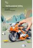 Children's Off-Road Police Motorcycle Toy with Sound and Light