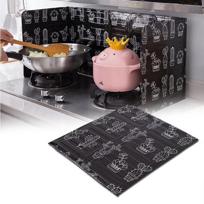 Faltbarer und leicht zu reinigender Spritzschutz aus Aluminiumfolie für das Kochen auf dem Herd