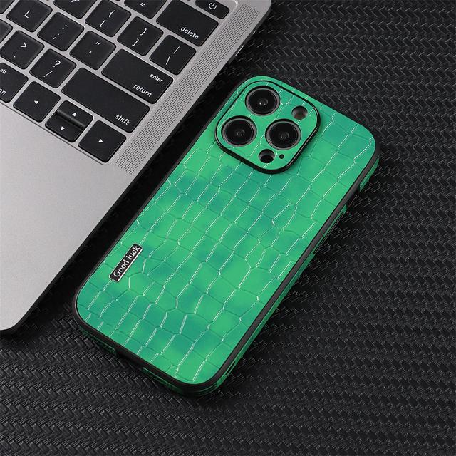 Custodia Vintage con Texture Coccodrillo Antiurto Per Iphone 14 13 12 Mini 11 Pro Max Plus X Xs Xr 7 8 Lusso Pelle Armatura Defender Funda