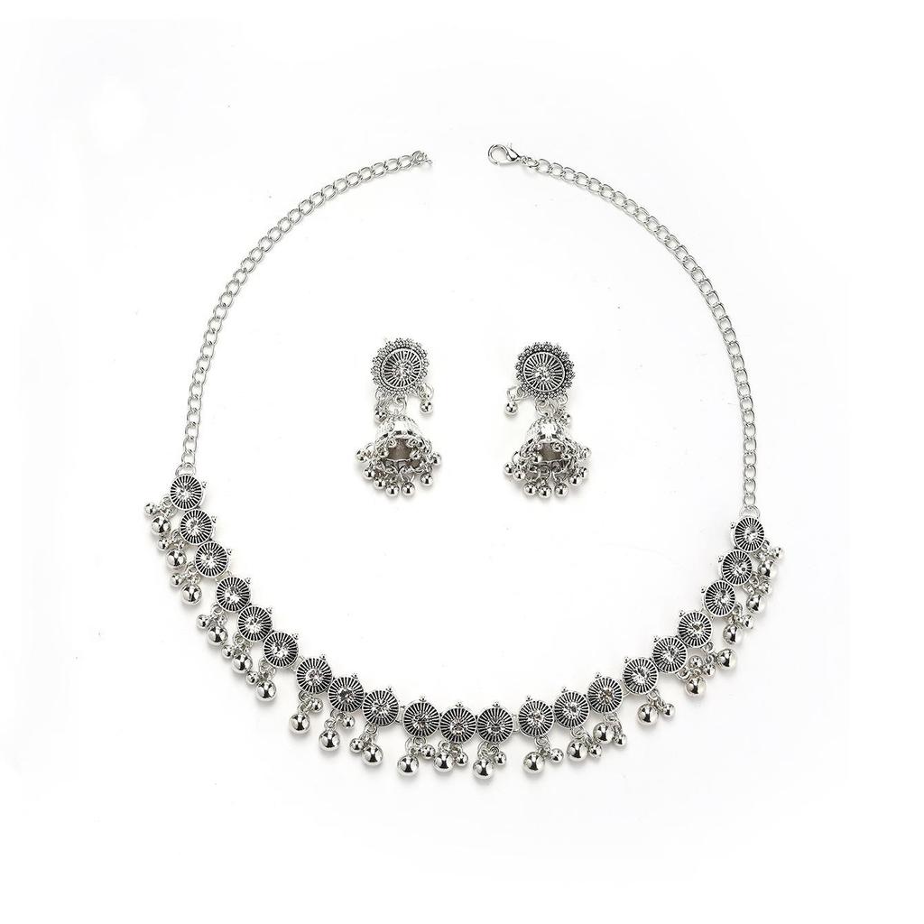 Exotic Retro Ethnic Necklace and Earrings: Fashionable, Personalized Jewelry