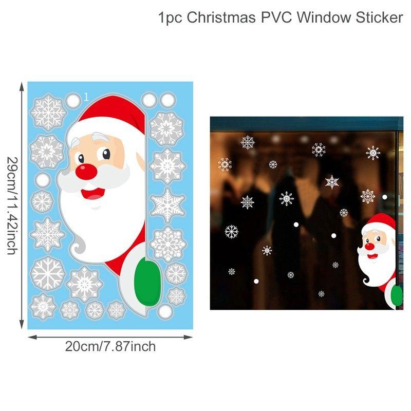 Christmas Window Sticker Merry Christmas Decorations For Home 2026 Cristmas Ornament Xmas Navidad Natal Gifts New Year 2026