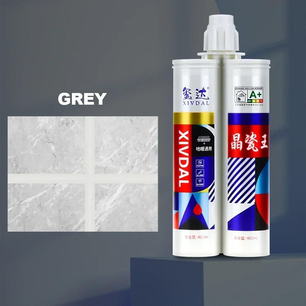 

Tile Grout Wall Seam Color for Tiles Floor Bathroom Decontamination Seam Repair Cleaner Agent Paint Tile Sealant Corner Pointing серый