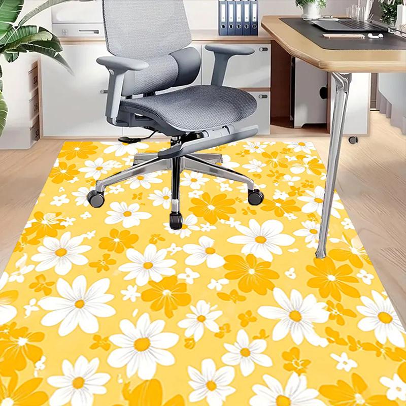 1PC Flower Pattern Non-Slip Floor carpet, suitable for Office, bedroomand playrooms. It can also be used as a sofa footrest cover-T72
