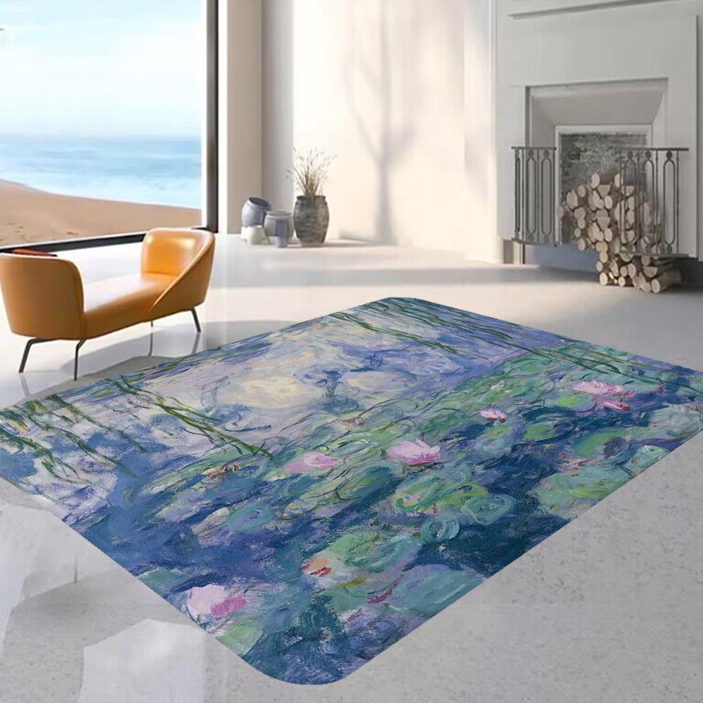

Claude Monet Painting Art Floor Mat Floor Carpet Room Bedroom Decoration Balcony Anti-Slip Doormat Living Room Hotel Decor Mat 40x60cm