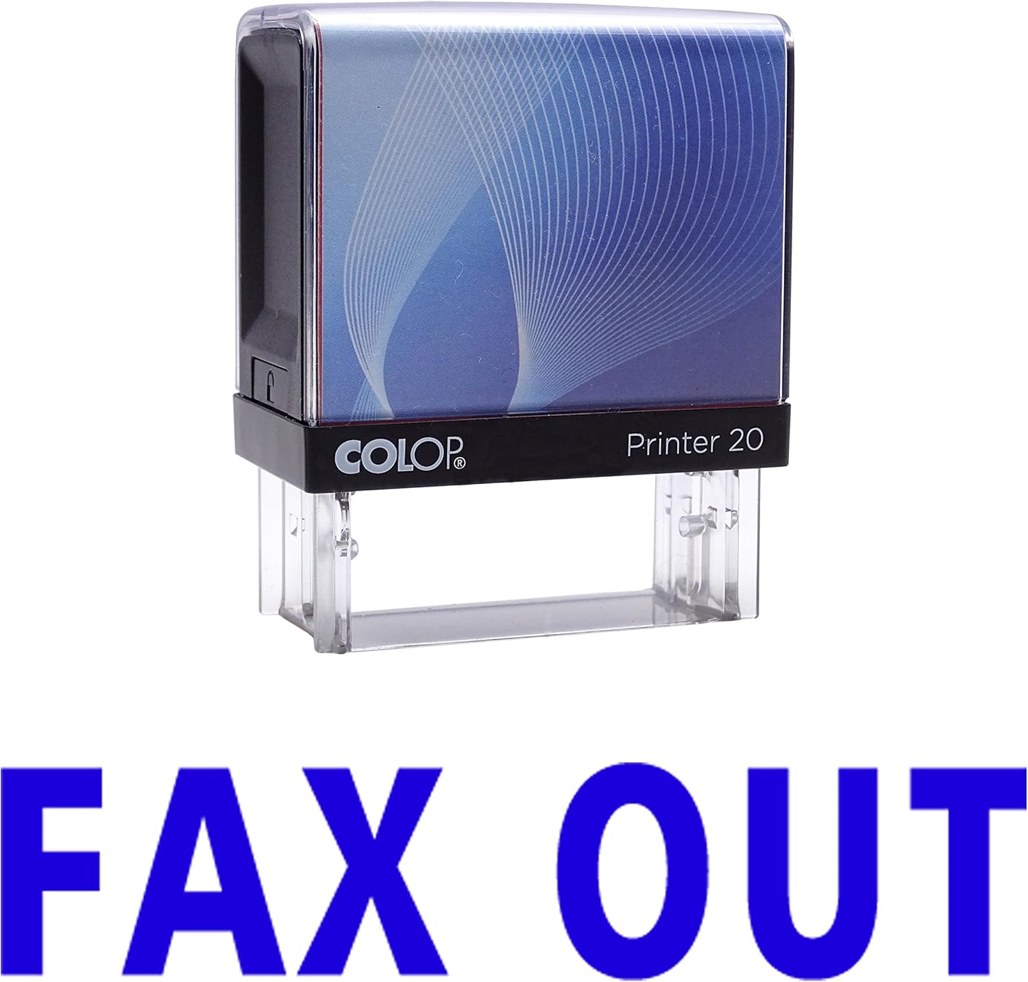 

Printtoo Self Inking Rubber Stamp Custom Colop Office Stationary P20 Mini Stamper 14 mm x 38 m синій