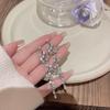 Exquisite Rhinestone Tassel Earrings for Round & Square Faces, High-End, Versatile, Luxurious Slimming Design