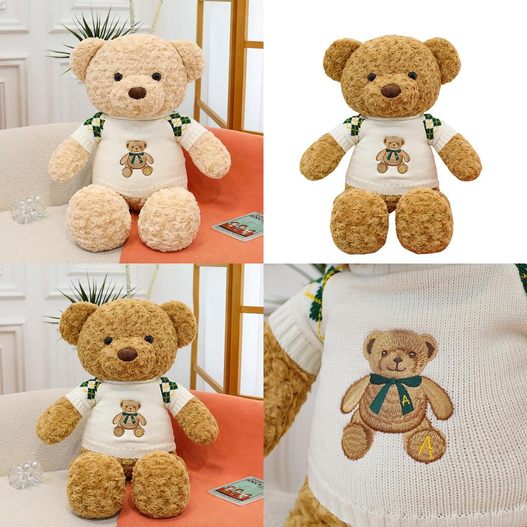 Plüsch-Teddybär-Spielzeug mit Rosen-Samtstoff für Schlafzimmerdekoration und als Geschenk