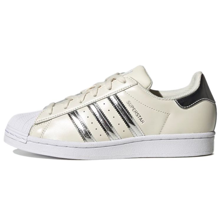 Adidas Originals Superstar Low Top Sneakers Pearl White Women Sneakers FY6926