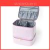 Double Layer Bubble Mesh Makeup Bag With Large Capacity For Daily Use Women And Men