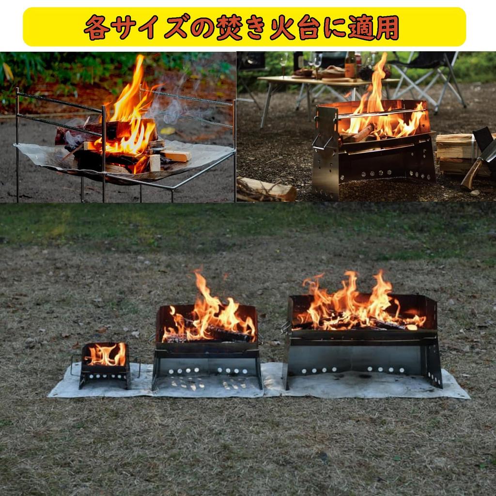 Set of 2 Metal Firewood Racks for Fire Pits, BBQ Grills, and Outdoor Camping