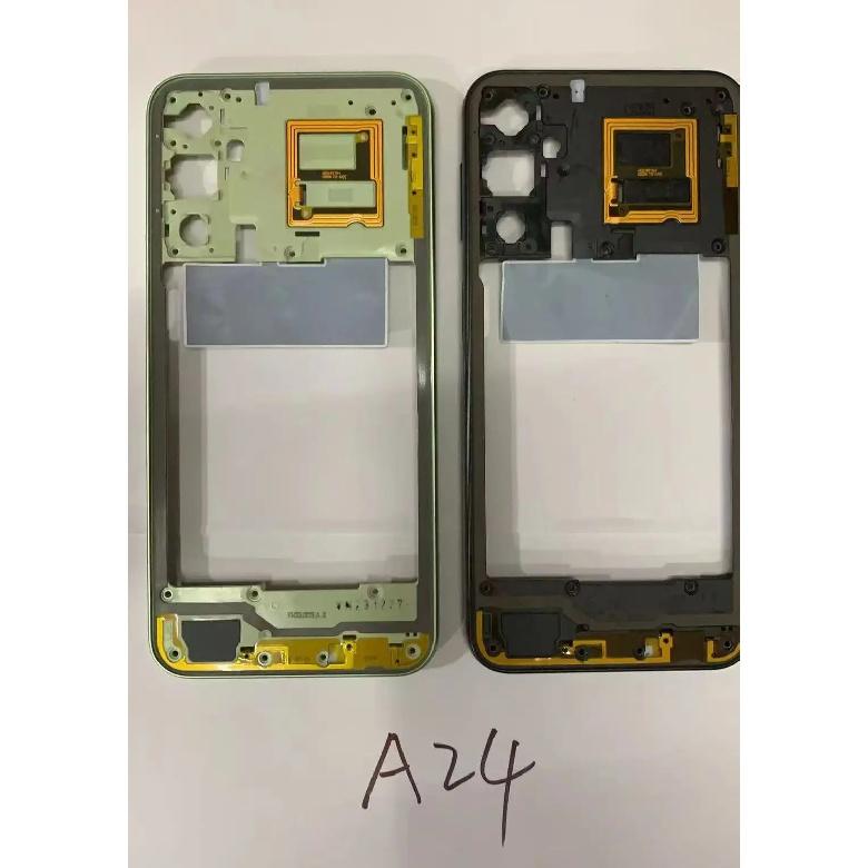 NEW Middle Housing Plate Frame Repair With Buttons Parts for Samsung Galaxy A24 SM-A245 A245 Back Housing Frame