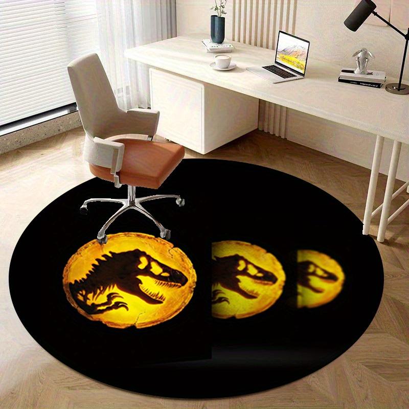 1pc Home Decorative Circular Rug | Office Round Carpet | Outdoor Circular Mat | Gift Item with Dinosaur PatternRC2724