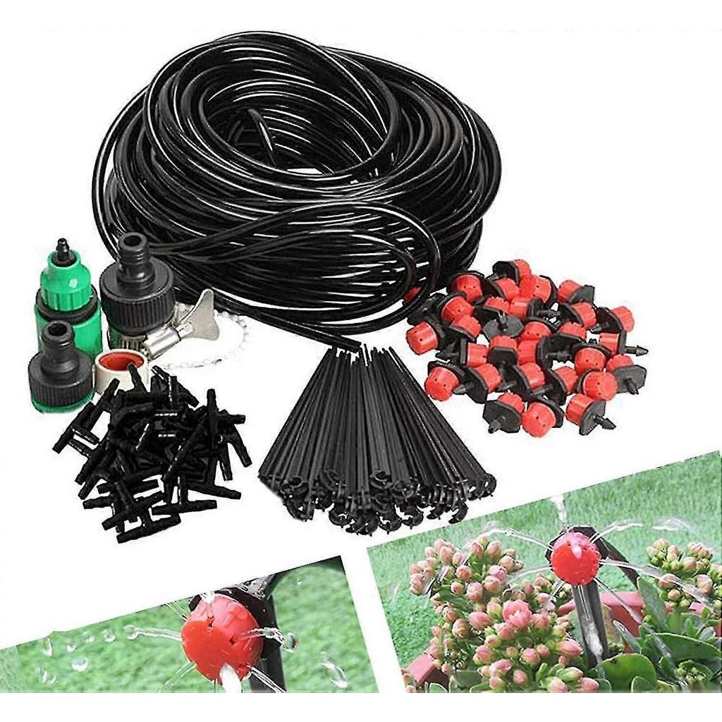 Irrigation System 25m, Irrigation Sets Micro Drip Irrigation Kit Automatic Sprinkler Drip Irrigation Garden Irrigation For Landscape, Flower Bed, Pati