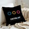 Cushion Cover  Linen  SkinFriendly Soft Decorative Case for Sofa Home Decor Hot Game DDetroit Become Human Pillow Cover