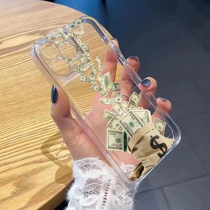 Lots Of Money Phone Case for iPhone 17 Air 16 15 14 13 12 11 Pro Max Plus Mini 8 7 Soft Transparent Cover Fundas Accessory