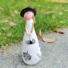 Exquisite Halloween Witch Figurines Cartoon Witch Ghost Ornaments Resin Witch Statue  Desktop