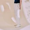 EDWARDMAX Linen & Cotton Elastic Waist Pants (Ce)