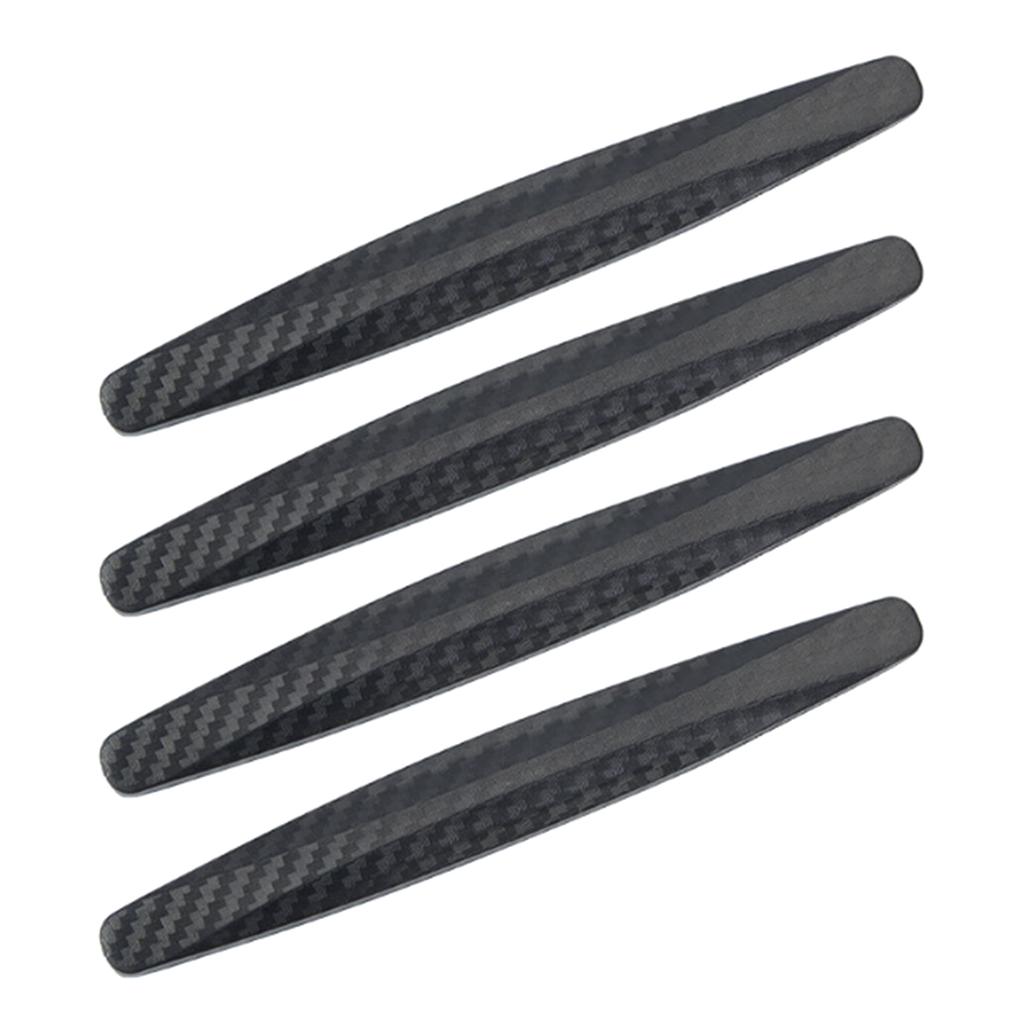 4Pcs Carbon Fiber Door Edge Guard Paint Scratch Bumper Protectors AntiCollision Door GuardProtective Pad Stickers