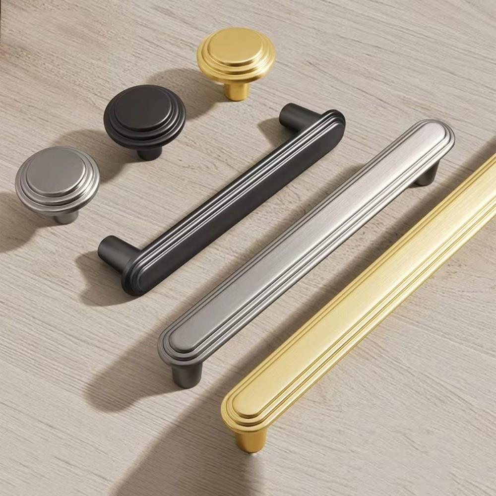Zinc Alloy Cabinet Handles Solid Color Durable Furniture Handles Solid Construction Drawer Handles Door Cabinet Cabinet Hardware