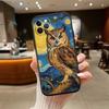 NH14 Cartoon Art Eule Handyhülle für OPPO A40 A60 A80 A15 A16 A16K A12 A17 A17K A54 A54S A53 A53S A55 A56 A57 A98 F23