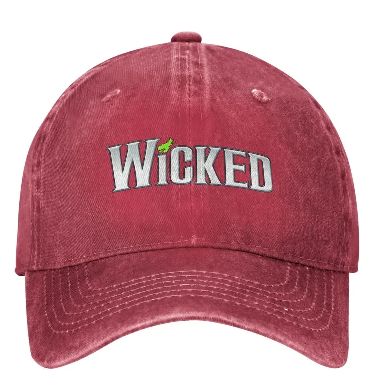 

Wicked Movie Washed Baseball Cap Casual Trucker Hat Summer Unisex Adult Tennis Skate Sun protection Baseball Caps One Size