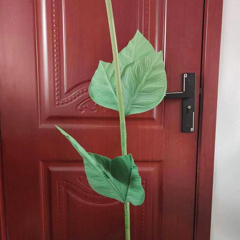 Simulation Artificial Flower Stand Pole 1.35m Giant Flores Pole New Green Leaves Flower Stem